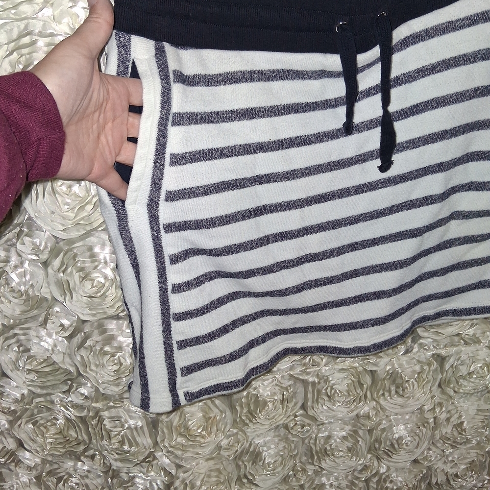Jones New York Navy and White Striped Midi Skirt - Picture 2 of 8